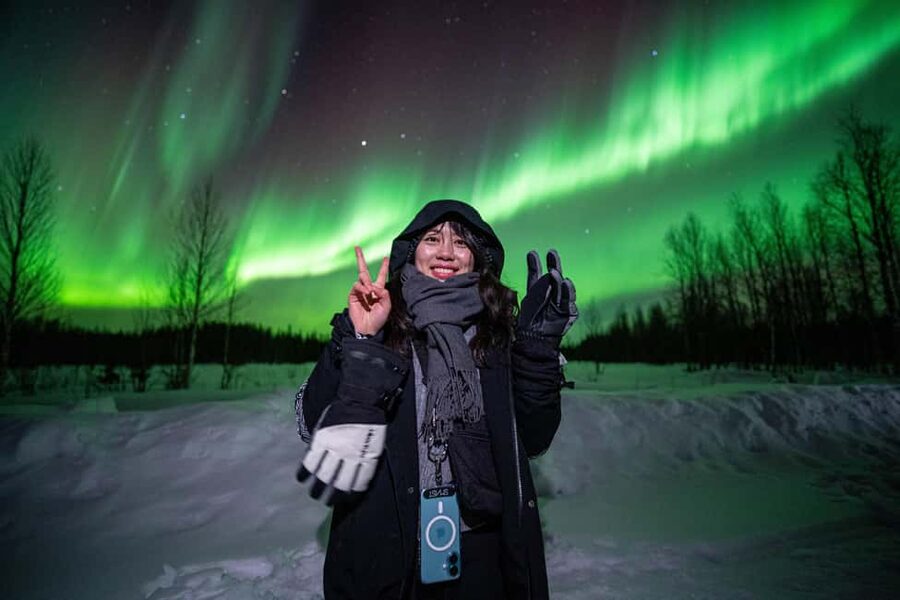 Rovaniemi: Guaranteed Northern Lights Tour with Photos - Pickup in Rovaniemi and the first van ride