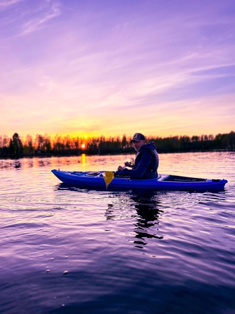 Rovaniemi: Guided Wilderness Kayaking Adventure - Summer light, sunset, and the northern sky