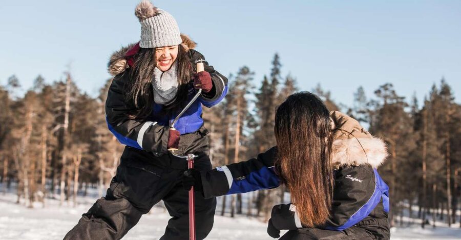 Rovaniemi: Ice Fishing Experience - What happens when somebody catches a fish