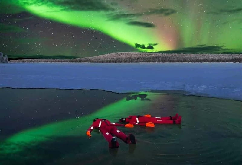 Rovaniemi: Ice Floating in Forest Lake with Aurora Borealis - Key points to know before you book