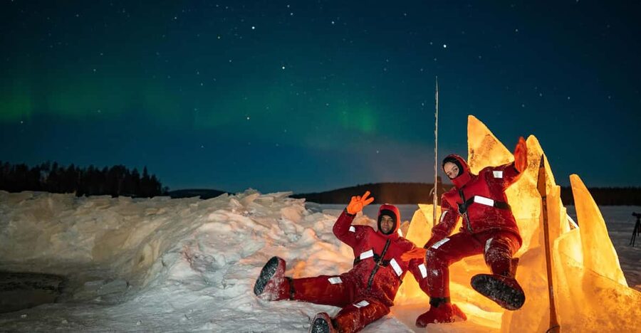 Rovaniemi: Ice Floating in Forest Lake with Aurora Borealis - Is $142 a fair price?