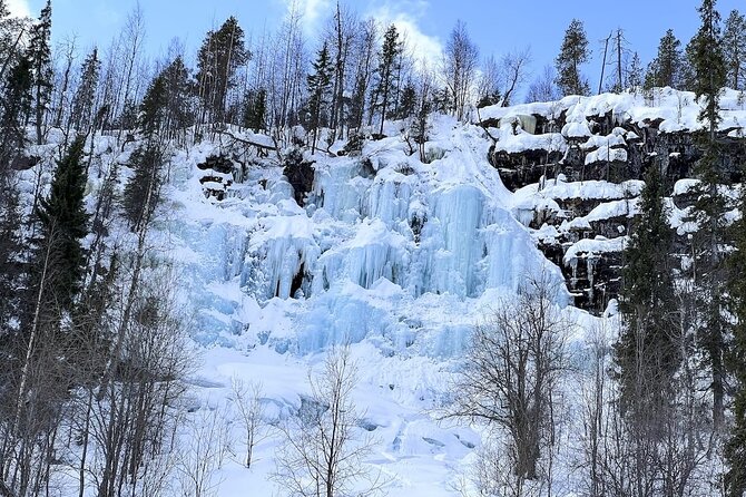 Rovaniemi: Korouoma Canyon & Frozen Waterfalls Tour with BBQ - Walking among the frozen waterfalls