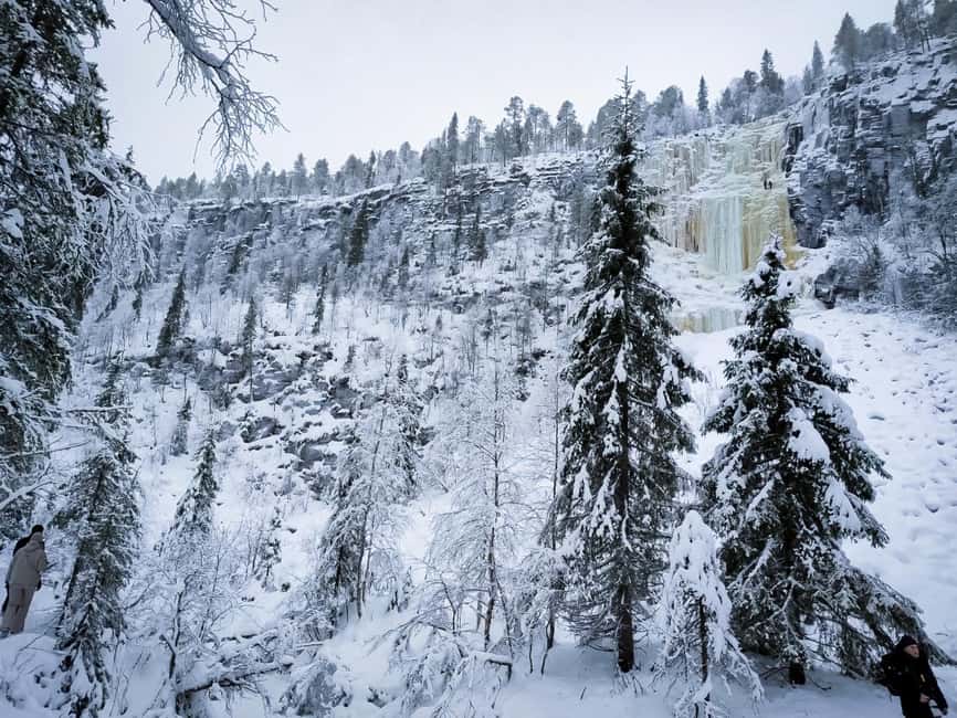 Rovaniemi: Korouoma Canyon & Frozen Waterfalls Tour with BBQ - The frozen waterfalls and photo stops