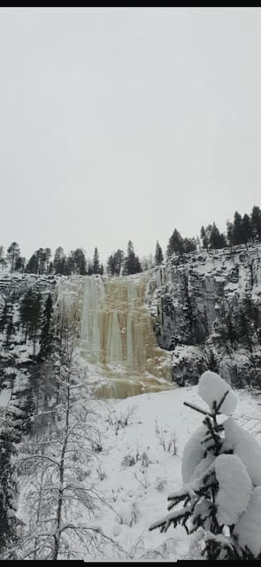 Rovaniemi: Korouoma Frozen Waterfalls Hike & Hot BBQ Lunch - Four hours among snow, cliffs, and frozen falls