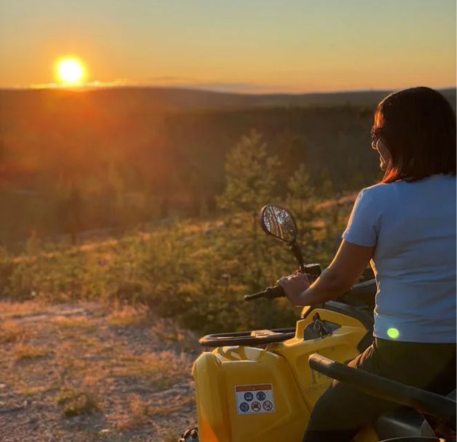 Rovaniemi: Midnight Sun, ATV Ride During The Golden Hour - Chasing the midnight sun above Rovaniemi