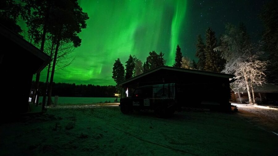 Rovaniemi: Northern Lights Hunting in Lappish old cottage - Leaving Rovaniemi for a darker sky