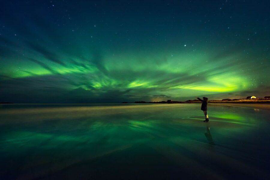 Rovaniemi: Northern Lights Sledge Ride - Warm drinks, reindeer, and small Arctic moments