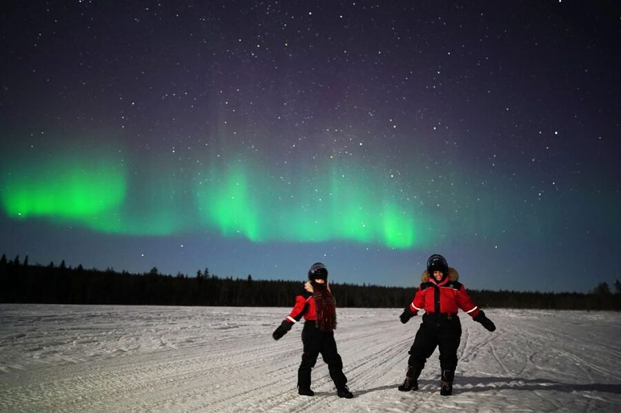 Rovaniemi: Northern Lights Sleigh Ride - Setting out from central Rovaniemi