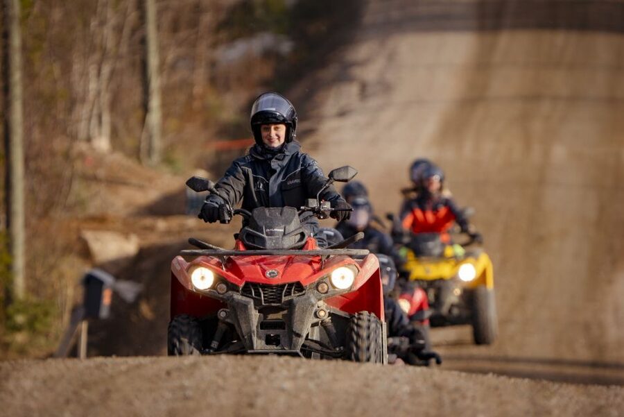 Rovaniemi: Quad Bike Safari, Reindeer & Husky Farm Visit - Getting ready for the one-hour ATV ride