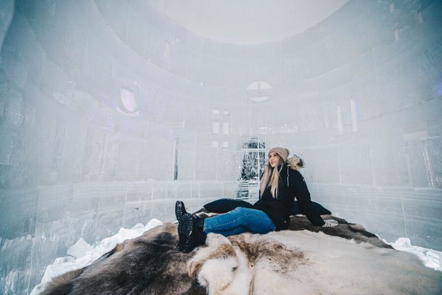 Rovaniemi: Snow Hotel Tour with Food by the Fire - Time for sledding, photographs, and the Northern Lights