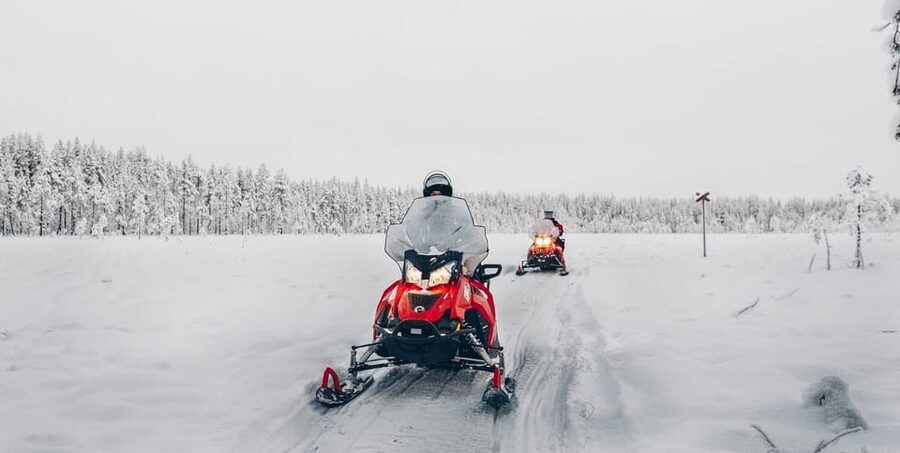 Rovaniemi: Snowmobile Safari into the Wilderness - From central Rovaniemi to the Apukka starting point