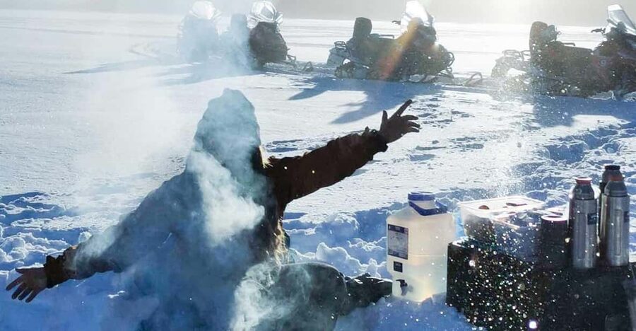 Rovaniemi: Snowmobiling and Ice Fishing - Getting suited up for the Arctic
