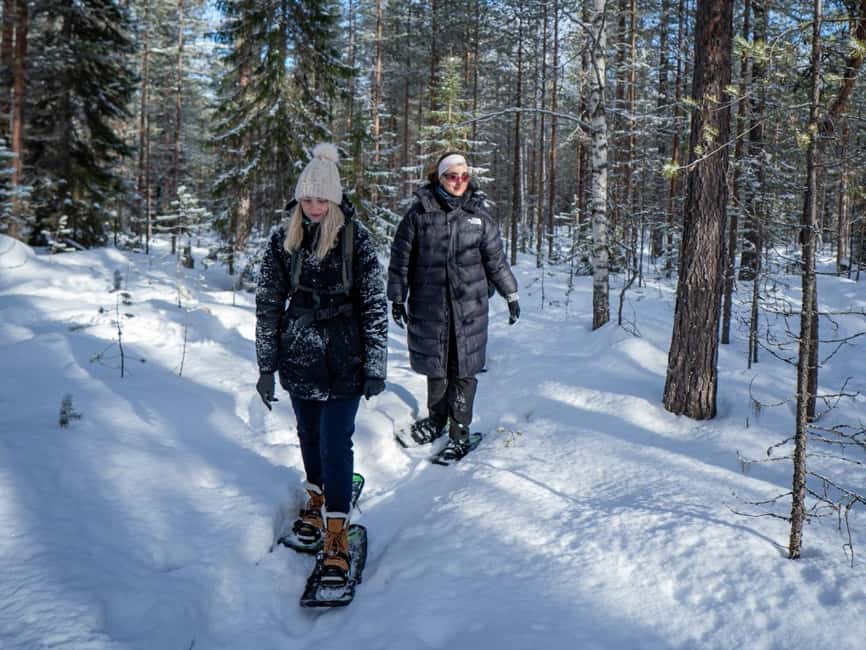 Rovaniemi: Snowshoe Adventure at Vikaköngäs & Barbeque - Crossing frozen lakes with a guide