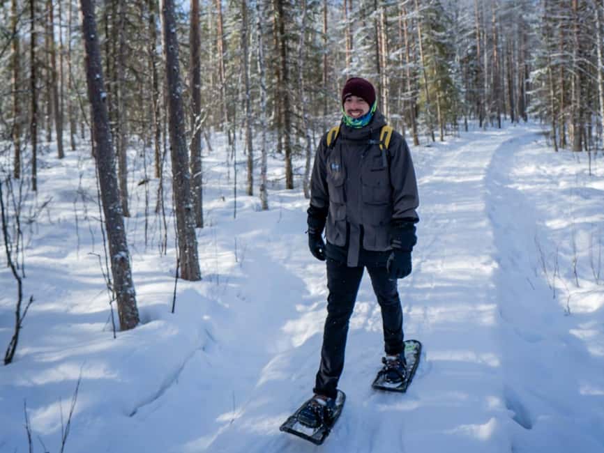 Rovaniemi: Snowshoe Adventure at Vikaköngäs & Barbeque - Pickup, timing, and what to bring