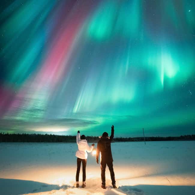 Rovaniemi: Unlimited Mileage and Hours Aurora Hunting Pro - From Rovaniemi into the dark