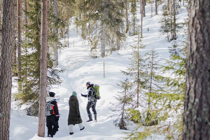 Rovaniemi - Visit to The Frozen Waterfalls of Korouoma - Getting dressed for a Finnish winter walk