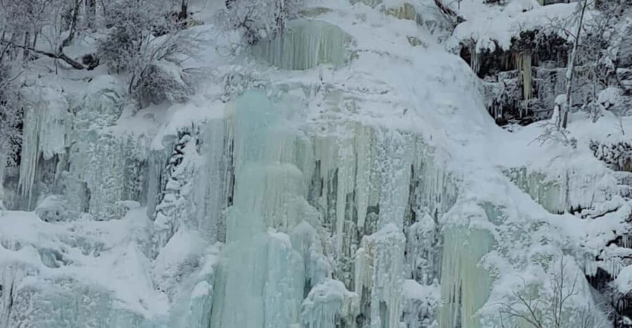 Ruka: Korouoma Canyon Finland - Korouma Waterfalls - Getting ready at the Korouoma car park