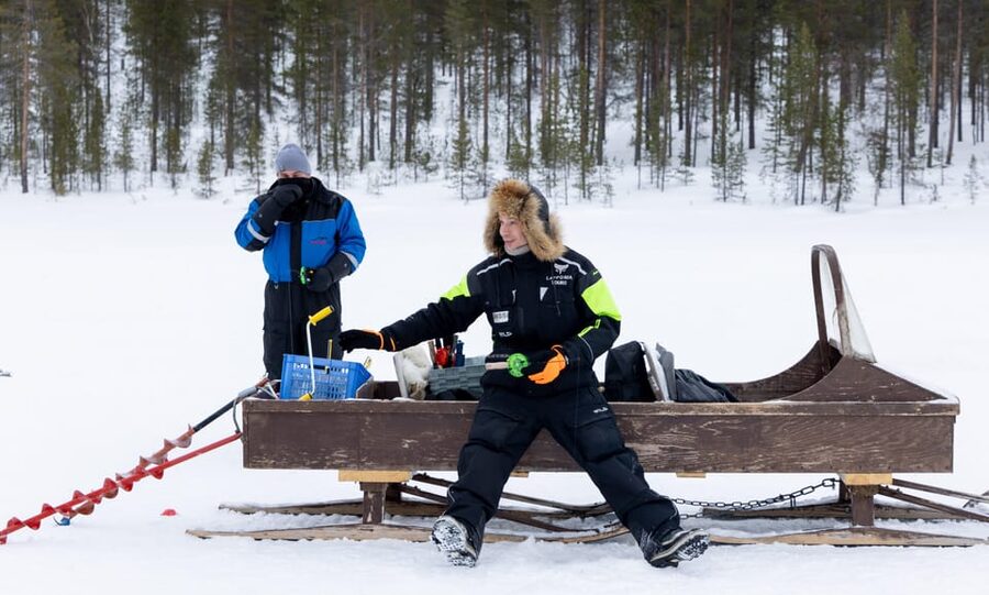 Saariselkä: Ice Fishing Safari by Snowmobile - Key points at a glance