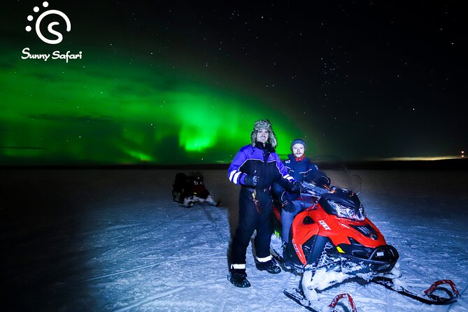 Searching Aurora with Snowmobile - Riding through the Arctic night