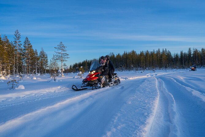 Small-Group Snowmobile Experience in Rovaniemi - Forest tracks, open snow, and frozen water