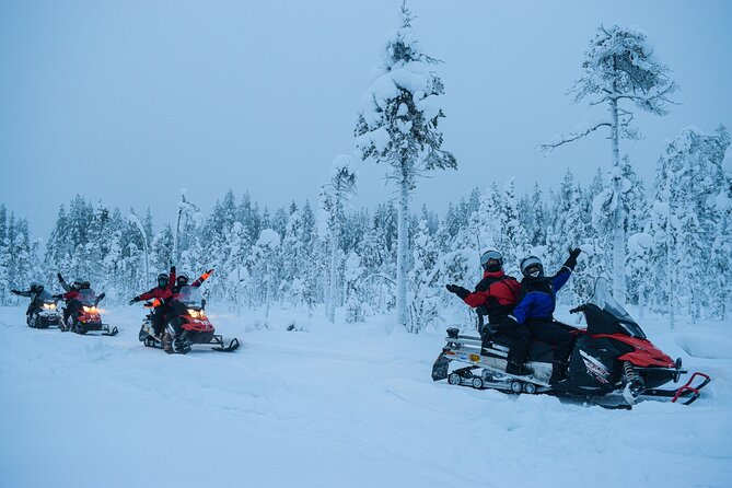 Small-Group Snowmobile Experience in Rovaniemi - The first ride through the snowy forest