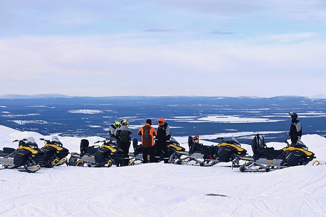 Snowmobile Rides Through Kumputunturi Fell in Kittilä, Finland - The 10 a.m. start in central Levi