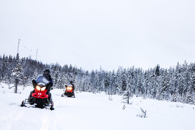 Snowmobile Safari on the Tundra - A fire, barbecue, and hot drinks in the cold