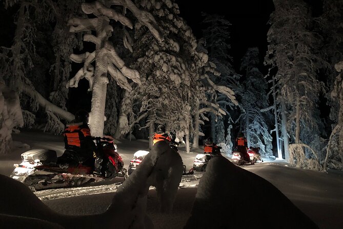 Snowmobile Safari to Search for the Northern Lights - From city pickup to the Safari Center