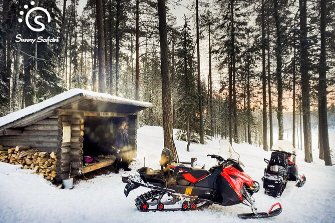 Snowmobile Whole Day Adventure - Small Group - Getting equipped at Sunny Safari