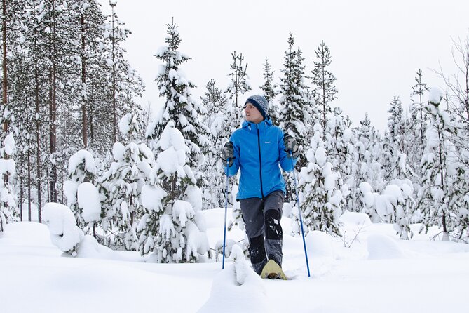 Snowshoeing Adventure with Ice-Fishing, Fire and Survival - Learning to find your way with map and compass
