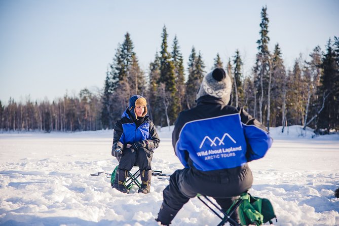 Snowshoeing and Ice Fishing Tour - Walking onto the frozen lake
