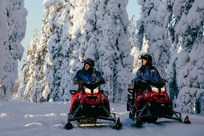 Thrill of Snowmobiling for Adults Only - The route across snowy Lapland