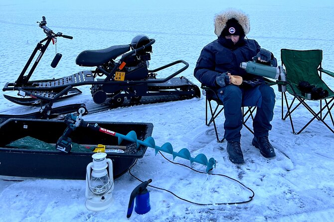 VIP Ice Fishing "ICEBREAKER" Lunch in Glass Igloo - The guide makes the difference