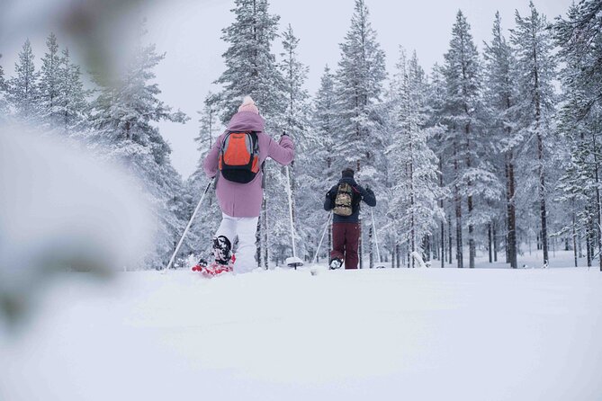 Wilderness snowshoe adventure - Walking several kilometres into Arctic nature